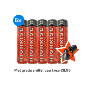 5x Highrise Ultra Strong 30 ml met gratis Sniffer Cap (t.w.v. €8,95)