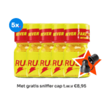 Vijf flessen rush met gratis sniffer cap